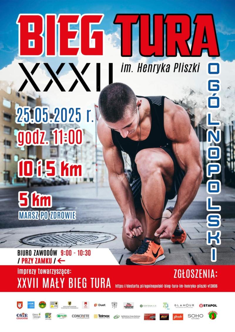 Plakat Bieg Tura 2025