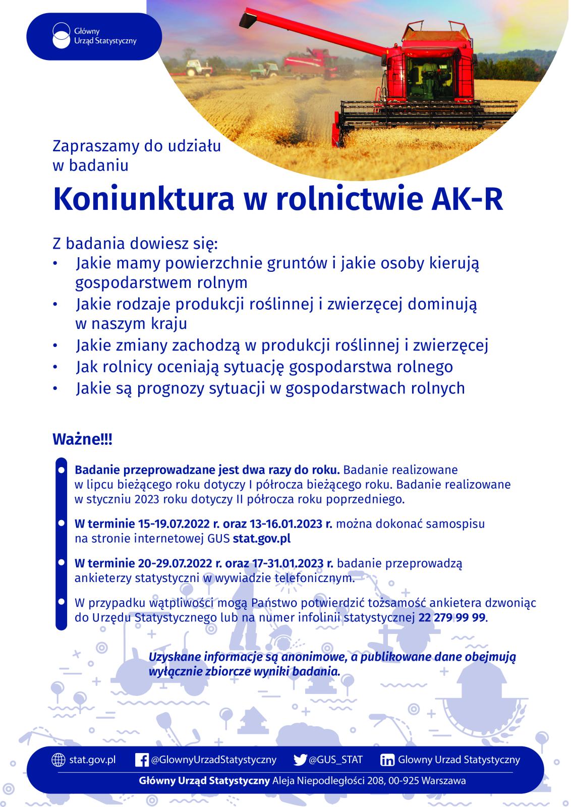 INFORMACJA O BADANIU GUS