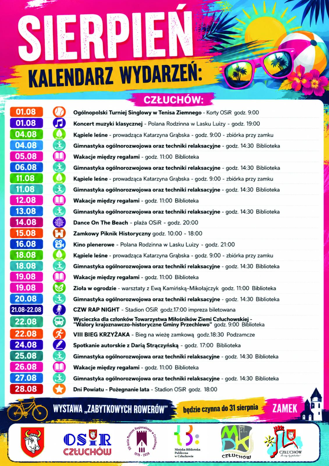 KALENDARZ IMPREZ NA SIERPIEŃ 2026