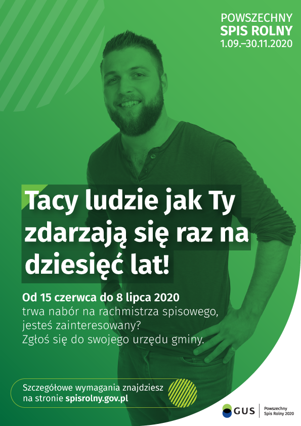 Plakat nabór na rachmistrza