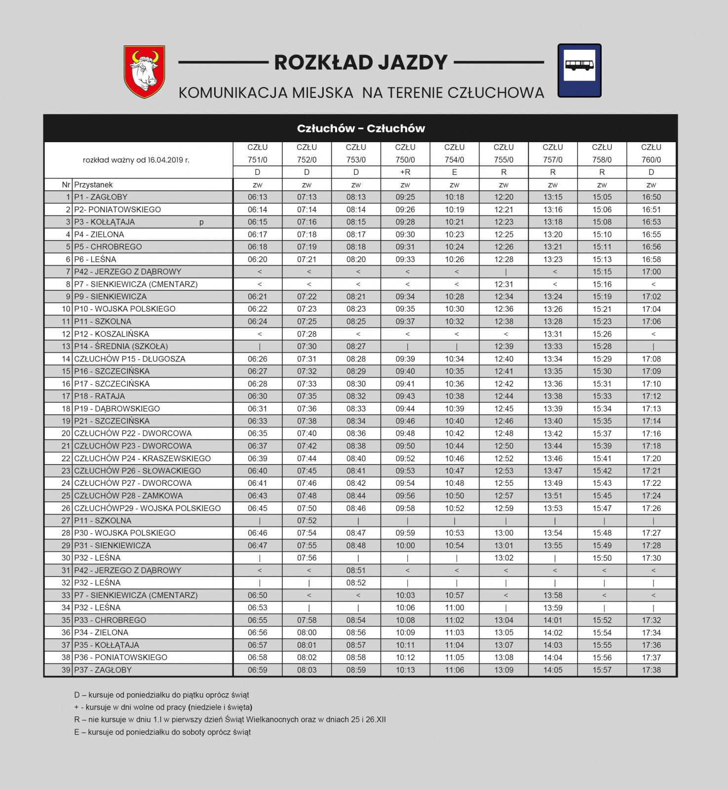 rozkład jazdy