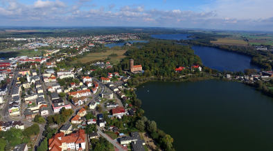 Człuchów z lotu ptaka