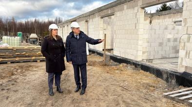 POSTĘP PRAC NA BUDOWIE CENTRUM OPIEKUŃCZO-MIESZKALNEGO