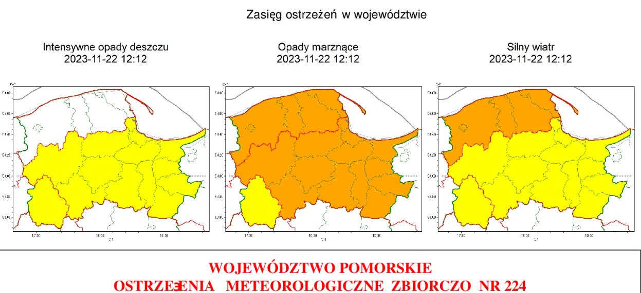 ostrzeżenia meteorologiczne