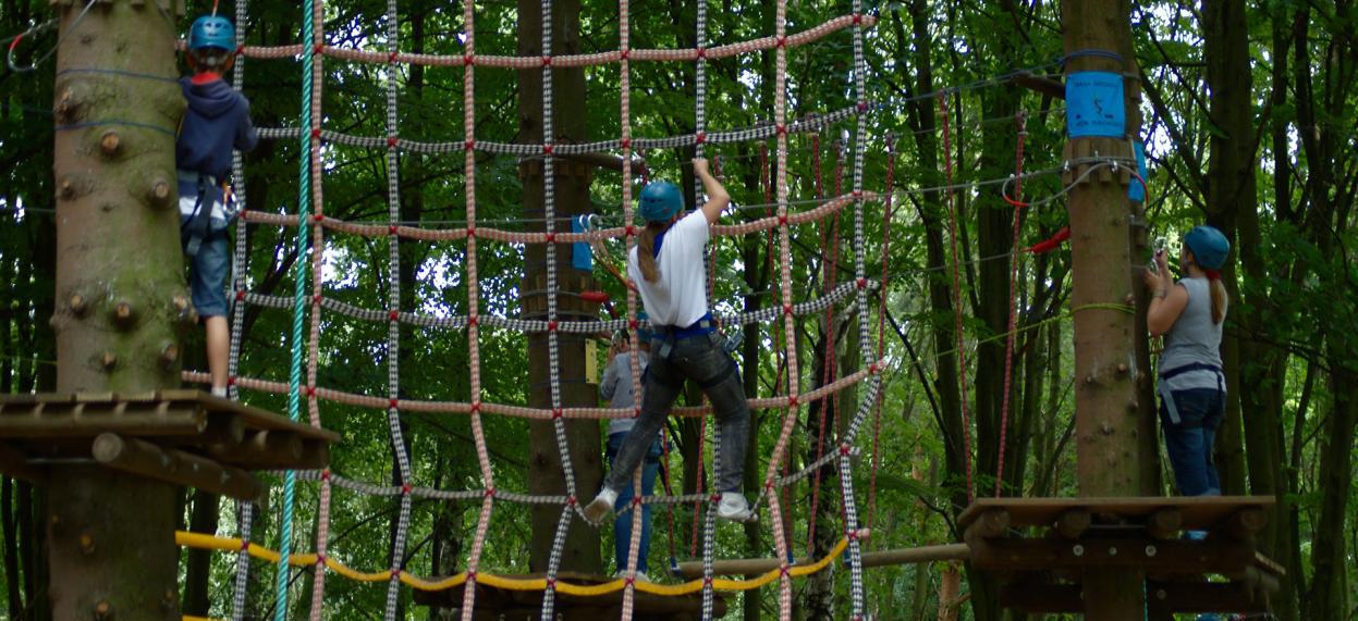 park linowy w Człuchowie