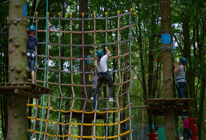 park linowy w Człuchowie