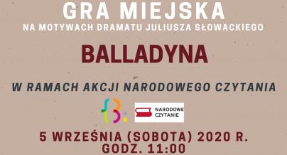 Plakat Gra Miejska Balladyna