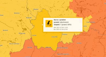 Ostrzeżenie mapa