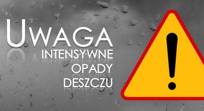 intensywne opady deszczu