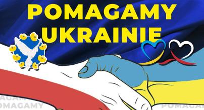 Plakat Pomagamy Ukrainie