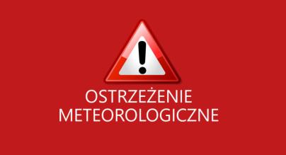 Ostrzeżenie meteorologiczne plakat