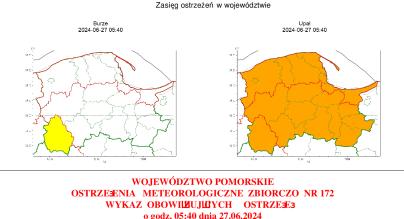 ostrzeżenia meteorologiczne