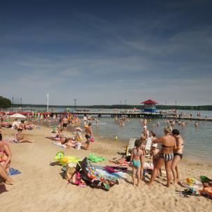 na plaży