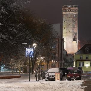 widok z rynku na zamek