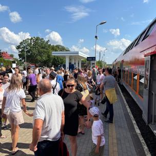 DZIEŃ DZIECKA NA DWORCU W CZŁUCHOWIE
