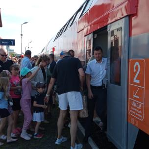 DZIEŃ DZIECKA NA DWORCU W CZŁUCHOWIE